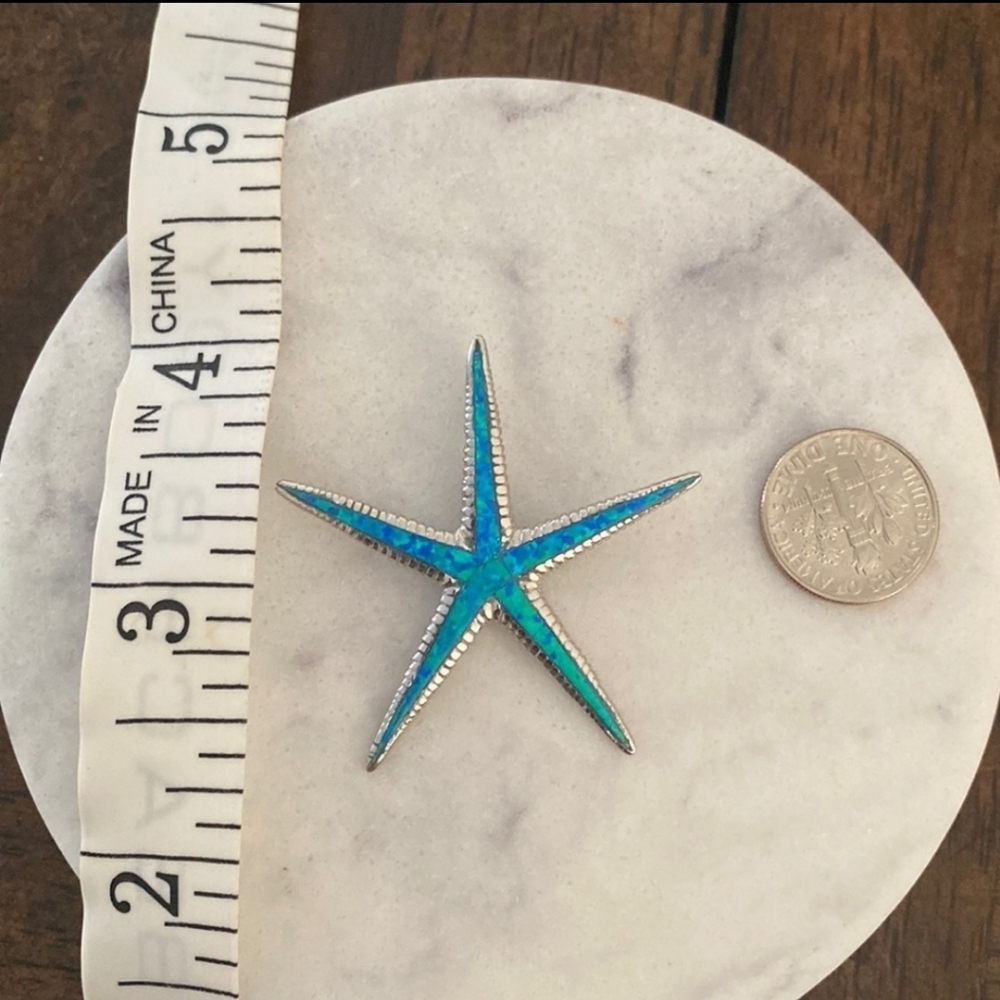 Sterling silver starfish charm / pendant